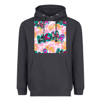 Smoke Breast Cancer Awareness Mom With Leopard Patterns Heavyweight Hoodie - BundleAndBundleShop