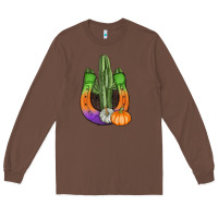 Chestnut horseshoe halloween cactus Long Sleeve Tee - AdoDesignShop