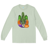 Matcha horseshoe halloween cactus Long Sleeve Tee - AdoDesignShop