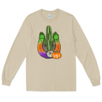 Mushroom horseshoe halloween cactus Long Sleeve Tee - AdoDesignShop