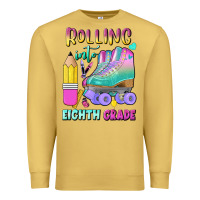 Antique Gold rolling into eighth grade Premium Sweatshirt - BundleAndBundleShop