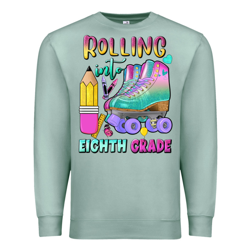 Rolling Into Eighth Grade Premium Sweatshirt by BundleAndBundleShop | Teevron