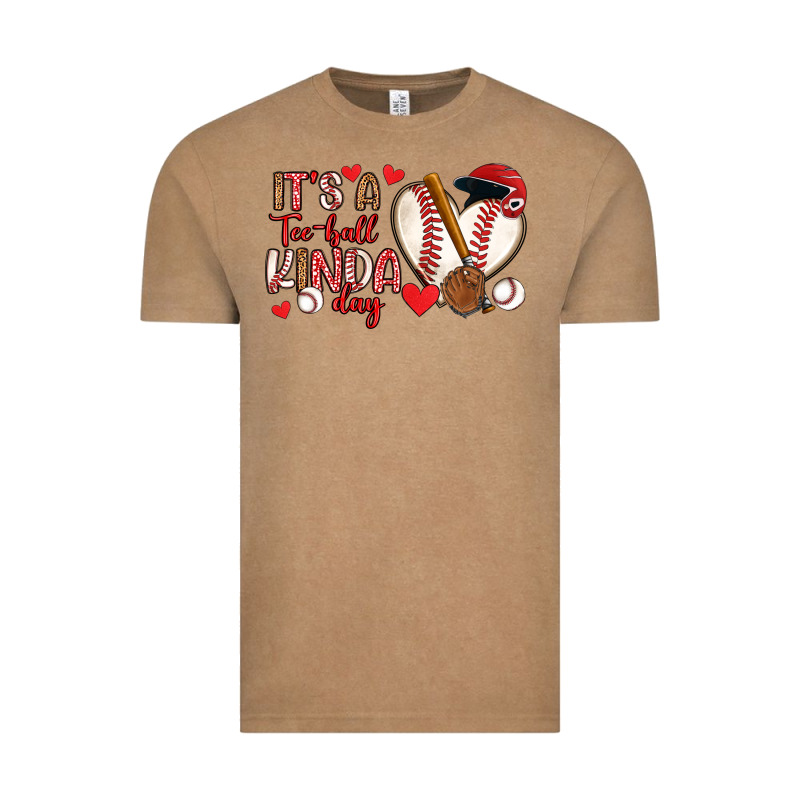 It S A Tee Ball Kinda Day Baseball Vintage Tee by Artiststas | Teevron