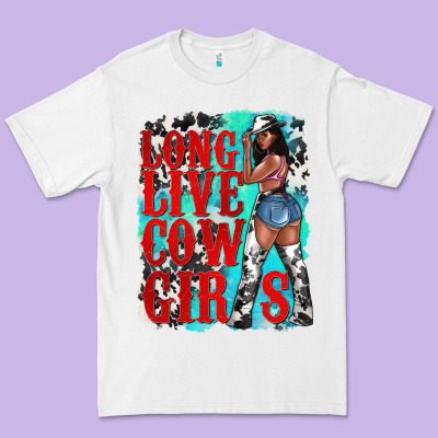 Long Live Cowgirls Premium Tee Designed By Texasbilliewilder