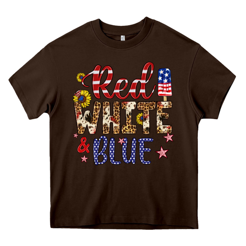 Red White And Blue Heavy Core Tee by Artiststas | Teevron