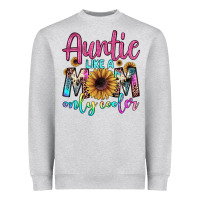 Heather Grey auntie like a mom Heavyweight Sweatshirt - JahusDesignShop