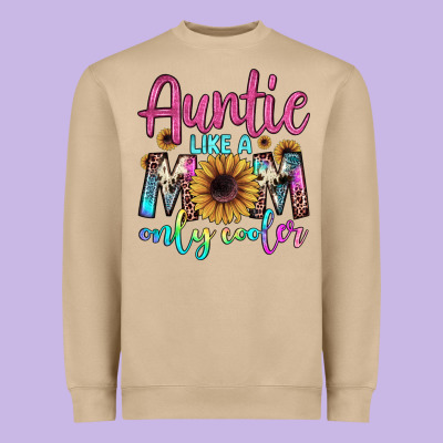 Auntie Like A Mom Heavyweight Sweatshirt Designed By Jahusdesignshop
