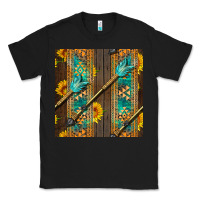 Black aztec and sunflowers Classic Tee - BundleAndBundleShop