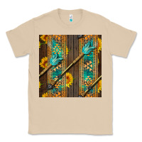 Mushroom aztec and sunflowers Classic Tee - BundleAndBundleShop