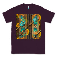 Plum aztec and sunflowers Classic Tee - BundleAndBundleShop