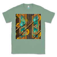 Sage aztec and sunflowers Classic Tee - BundleAndBundleShop