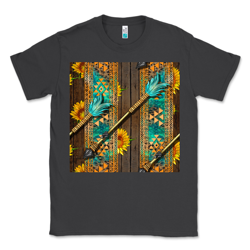 Aztec And Sunflowers Classic Tee by BundleAndBundleShop | Teevron
