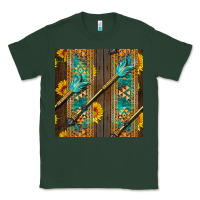 Sports Green aztec and sunflowers Classic Tee - BundleAndBundleShop
