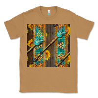 Toasted Coconut aztec and sunflowers Classic Tee - BundleAndBundleShop