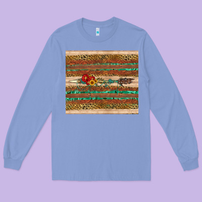 Arrow Wooden Sunflower Long Sleeve Tee Designed By Artiststas