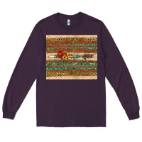 Plum arrow wooden sunflower Long Sleeve Tee - Artiststas