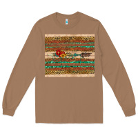 Toasted Coconut arrow wooden sunflower Long Sleeve Tee - Artiststas
