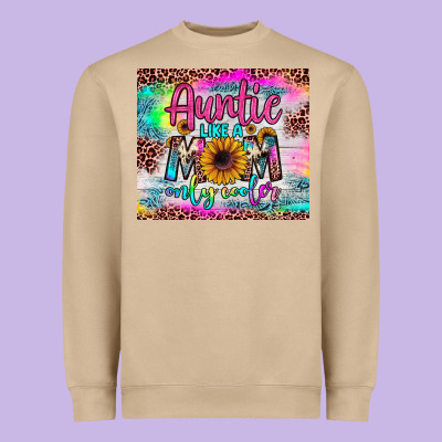 Auntie Like A Mom Heavyweight Sweatshirt Designed By Jahusdesignshop