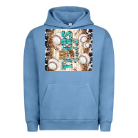 Pigment Pebble Blue tigers baseball with tiger Urban Hoodie - TumblerDesignByShophia