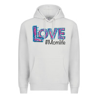 Dove Grey Love Mom Life Premium Hoodie - Bettercallsaul