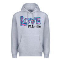 Heather Grey Love Mom Life Premium Hoodie - Bettercallsaul