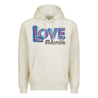 Oatmeal Heather Love Mom Life Premium Hoodie - Bettercallsaul