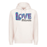 Pale Pink Love Mom Life Premium Hoodie - Bettercallsaul