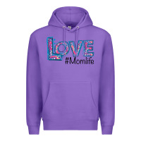 Purple Love Mom Life Premium Hoodie - Bettercallsaul