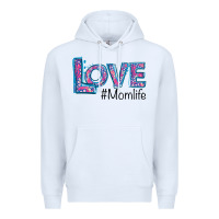 White Love Mom Life Premium Hoodie - Bettercallsaul