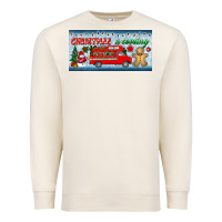 Sandshell christmas is coming license plate Premium Sweatshirt - BundleAndBundleShop