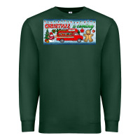 Sports Green christmas is coming license plate Premium Sweatshirt - BundleAndBundleShop