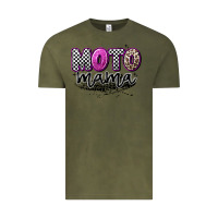 Vintage Olive moto mama Vintage Tee - Artiststas