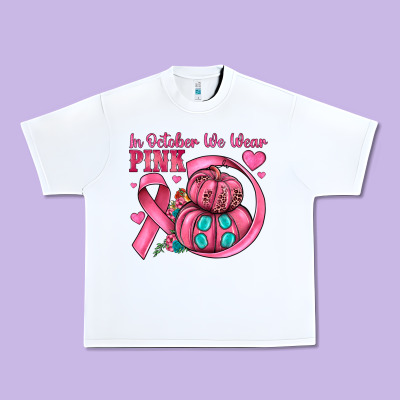 In October We Wear Pink Urban Heavy Tee Designed By Jahusdesignshop