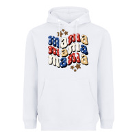 White American Mama Heavyweight Hoodie - BundleAndBundleShop