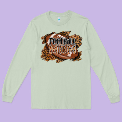 Football Mom Long Sleeve Tee Designed By Adodesignshop