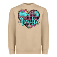 Mushroom auntie leopard turquoise heart Heavyweight Sweatshirt - JahusDesignShop