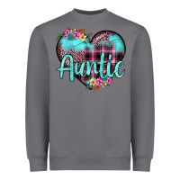 Storm auntie leopard turquoise heart Heavyweight Sweatshirt - JahusDesignShop