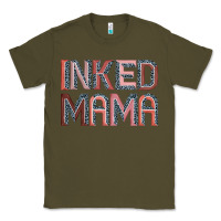 Army Green inked mama Classic Tee - JahusDesignShop