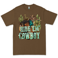 Cacao ride em cowboy Premium Tee - texasbilliewilder