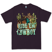 Plum ride em cowboy Premium Tee - texasbilliewilder
