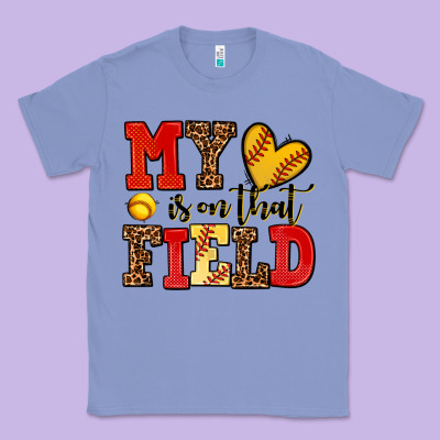 My Heart Is On That Field Softball Classic Tee Designed By Adodesignshop