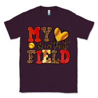 Plum my heart is on that field softball Classic Tee - AdoDesignShop