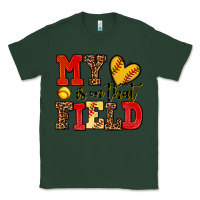 Sports Green my heart is on that field softball Classic Tee - AdoDesignShop