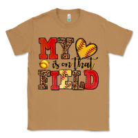 Toasted Coconut my heart is on that field softball Classic Tee - AdoDesignShop