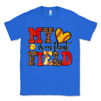 True Royal my heart is on that field softball Classic Tee - AdoDesignShop
