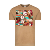 Vintage Camel baseball leopard cowhide turquoise seamless pattern Vintage Tee - JahusDesignShop