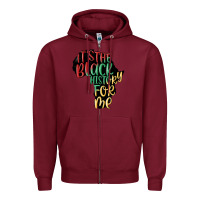 Burgundy its the black history for me Zipper Hoodie - MaliasSmallBusiness