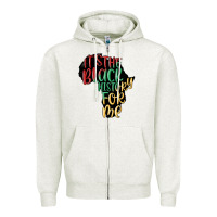 Oatmeal Heather its the black history for me Zipper Hoodie - MaliasSmallBusiness