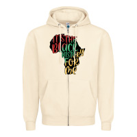 Sandshell its the black history for me Zipper Hoodie - MaliasSmallBusiness