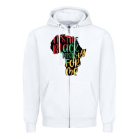 White its the black history for me Zipper Hoodie - MaliasSmallBusiness